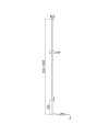 VERTICAL * PIE SALON LED BLANCO